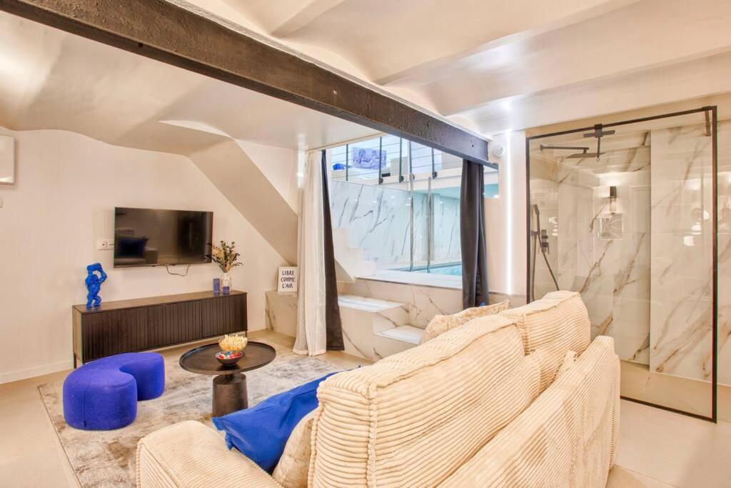 Deauville Luxury Blue Loft - Sauna And Inside Pool Trouville-sur-Mer Eksteriør bilde