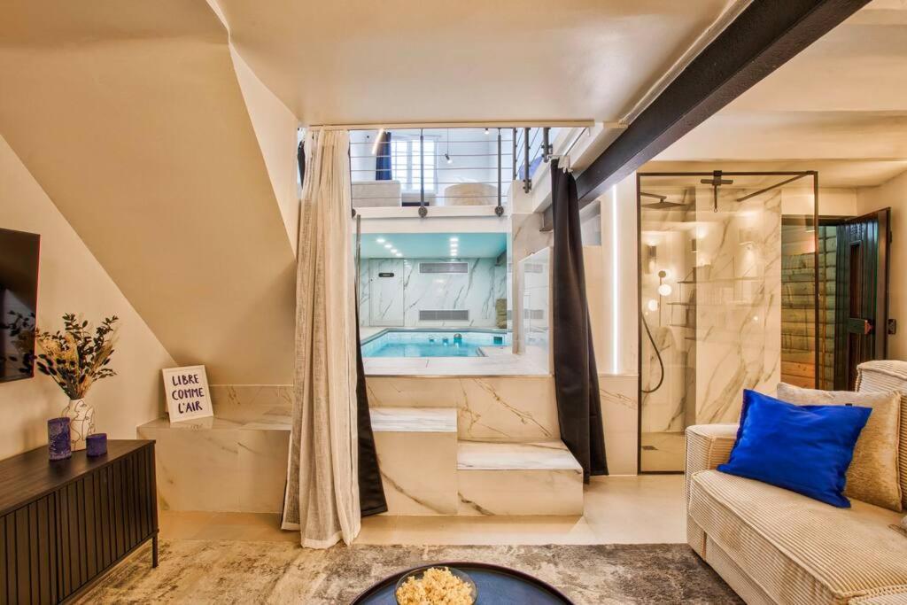 Deauville Luxury Blue Loft - Sauna And Inside Pool Trouville-sur-Mer Eksteriør bilde